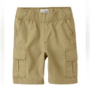 The Children’s Place Boys Pull-On Cargo Shorts 6-Packs-Flax Color,Sz.12,uniform